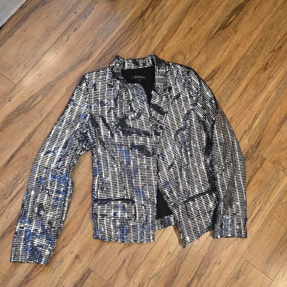 Olivaceous Sequin Blazer